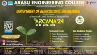 ARCANA'24 National Level Technical Symposium Poster